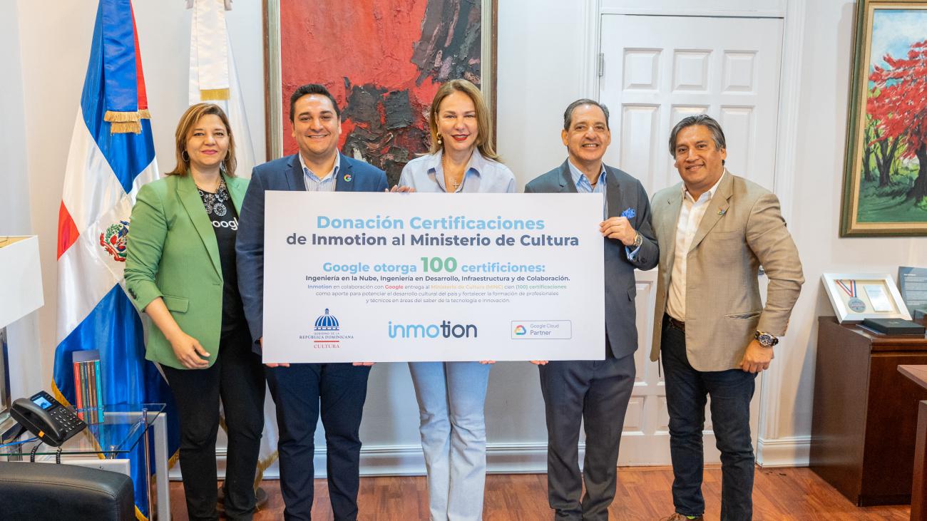 Ministerio de Cultura recibe donación de 100 certificaciones por Google e Inmotion