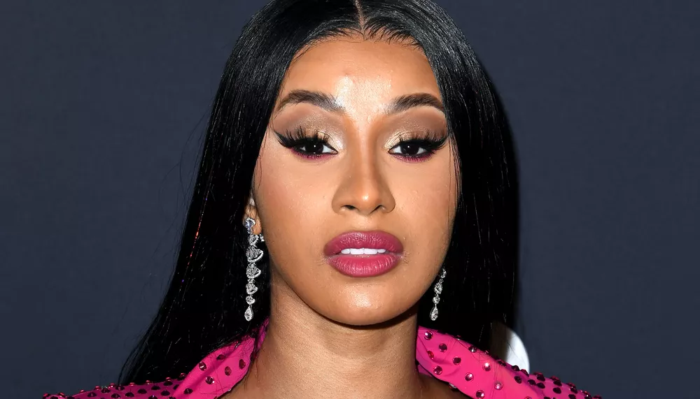 cardi b natural hair reveal