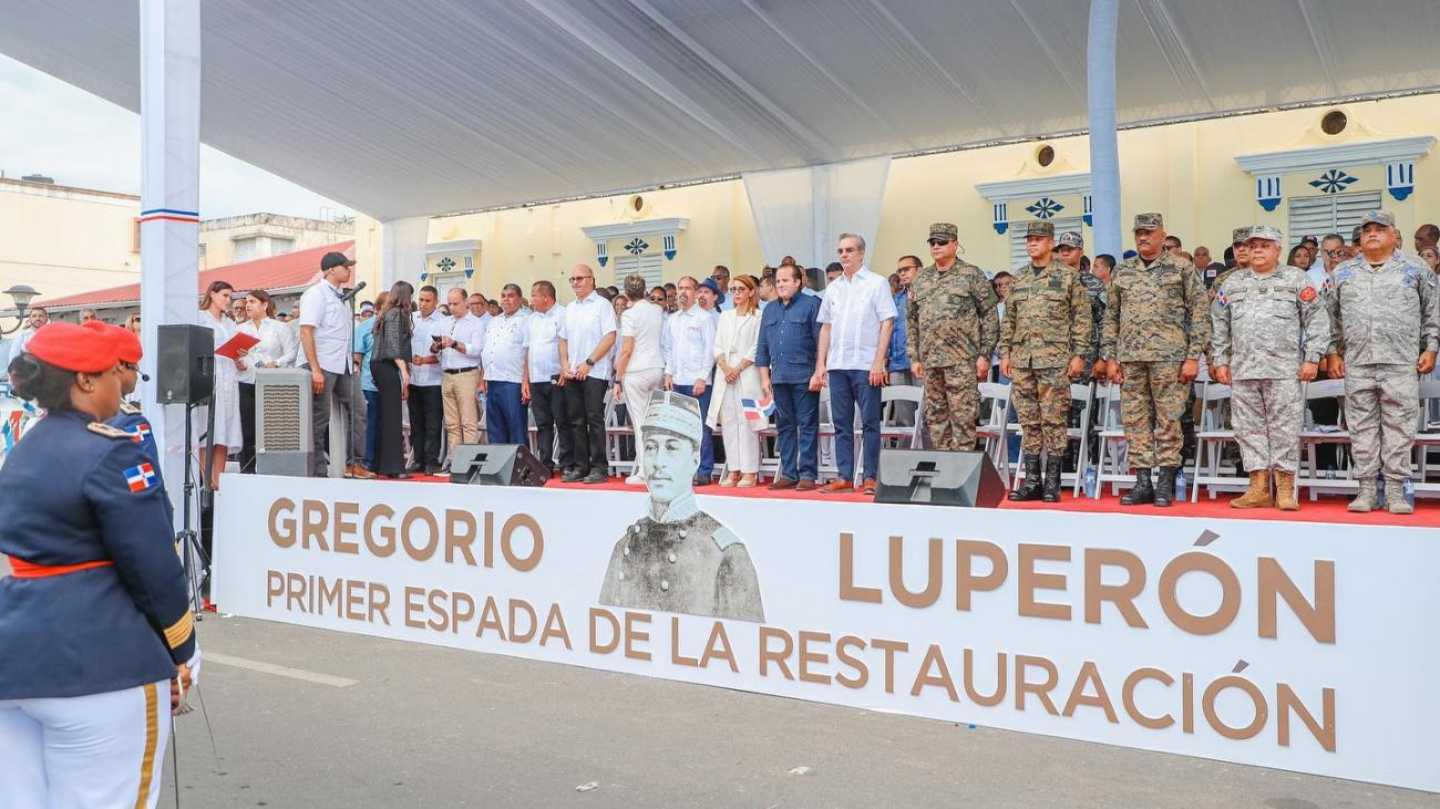Presidente Abinader en el 183 aniversario del general Gregorio Luperón