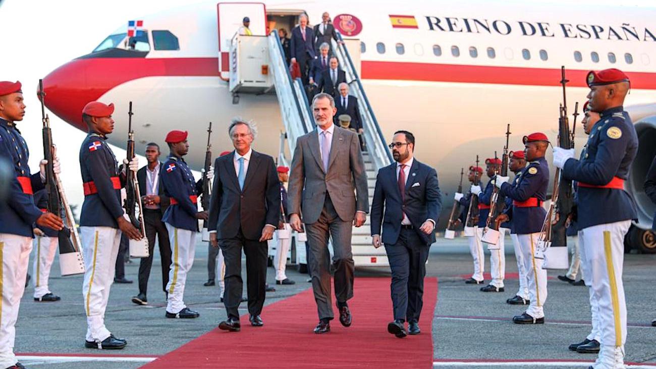Rey de España, Felipe VI llega a RD 05