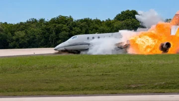 Avion-accidentado-en-La-Romana-permanecio-mas-de-40-minutos-en-emergencia-segun-informe