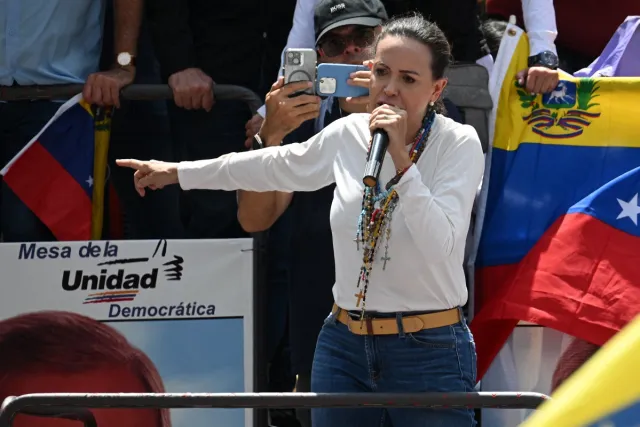 AFP__20240817__36EF447__v1__Preview__VenezuelaElectionOppositionProtestMachado
