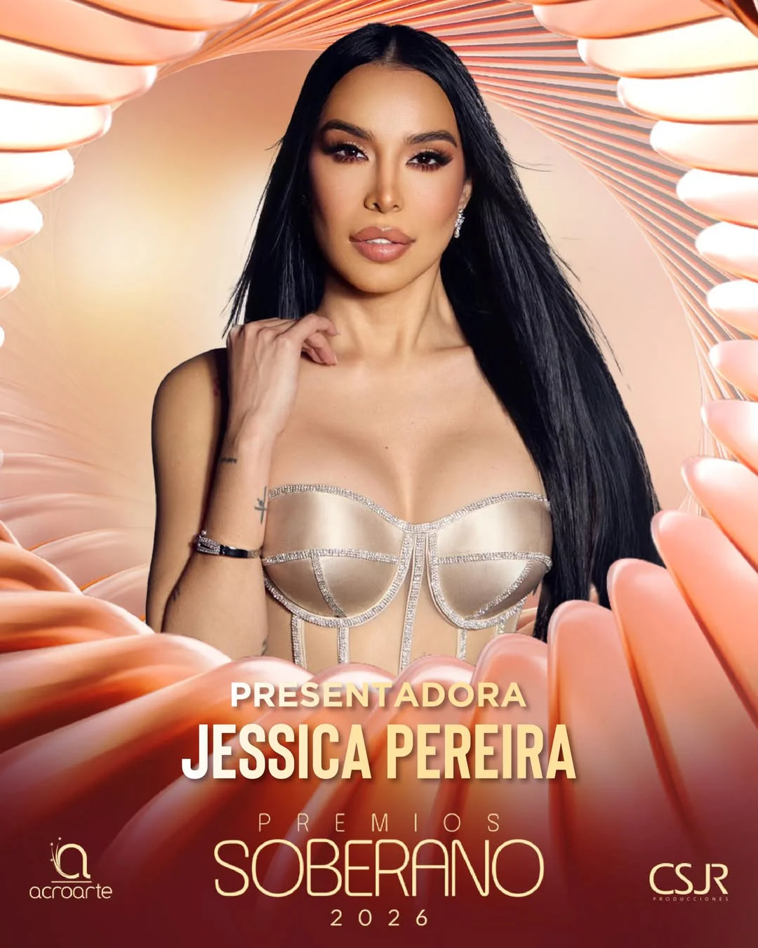 La talentosa Jessica Pereira confirmada como presentadora de una categoría en Premios Soberano. 