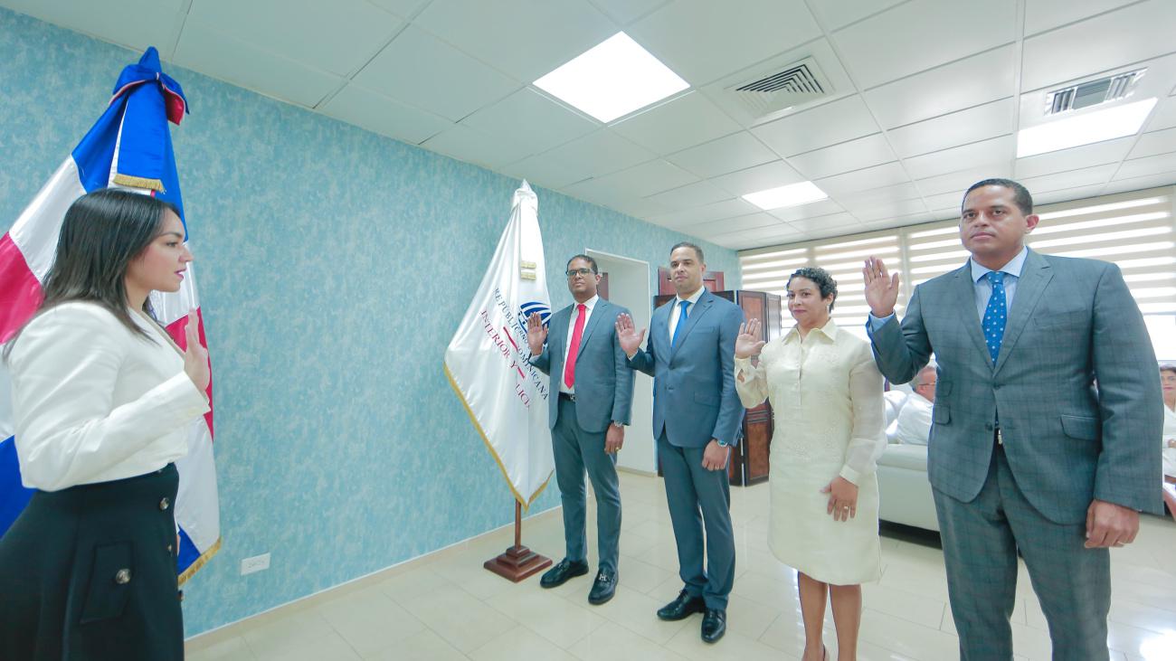 Ministra Faride Raful juramenta nuevos viceministros MIP Agosto 2024