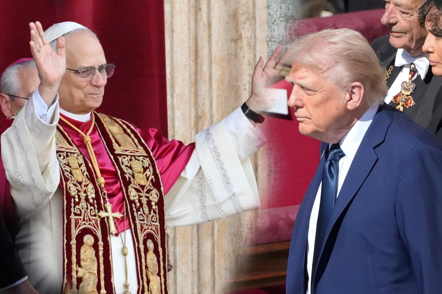 Papa-Leon-XIV-y-Donald-Trump