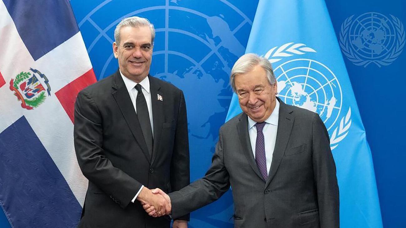 Presidente Abinader y Secretario General ONU, Guterres_0