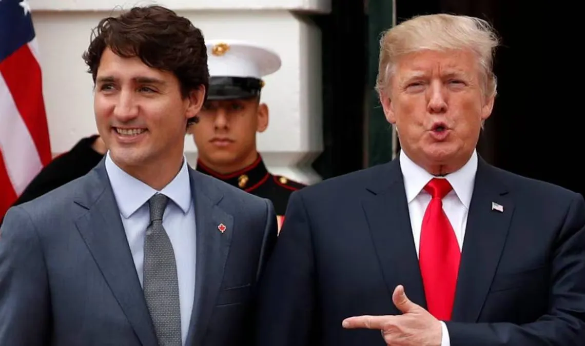 Primer-ministro-de-Canada-junto-a-Trump-1140x675