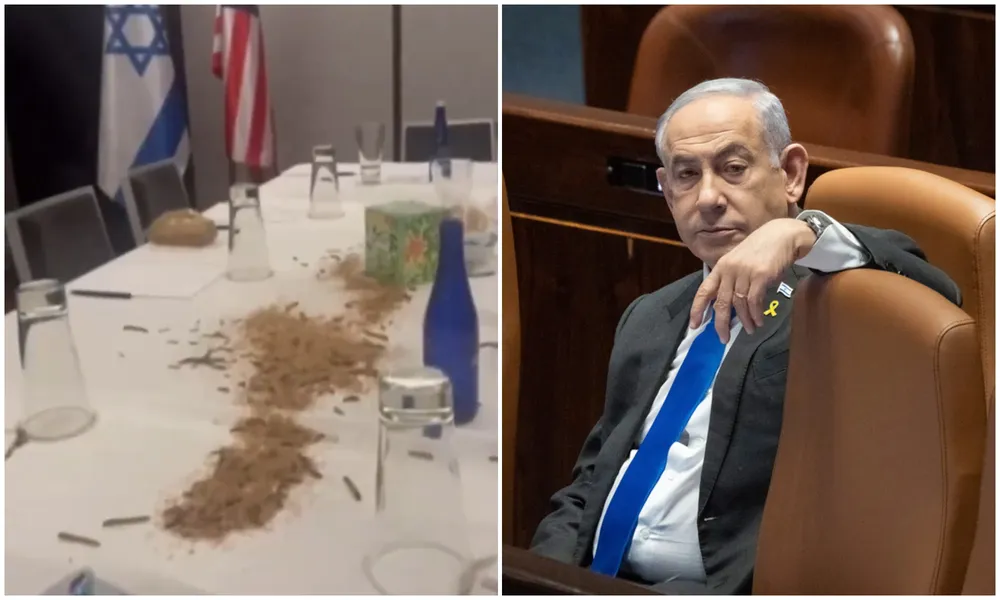 Contra-Netanyahu_-manifestantes-liberan-grillos-y-gusanos-en-su-hotel