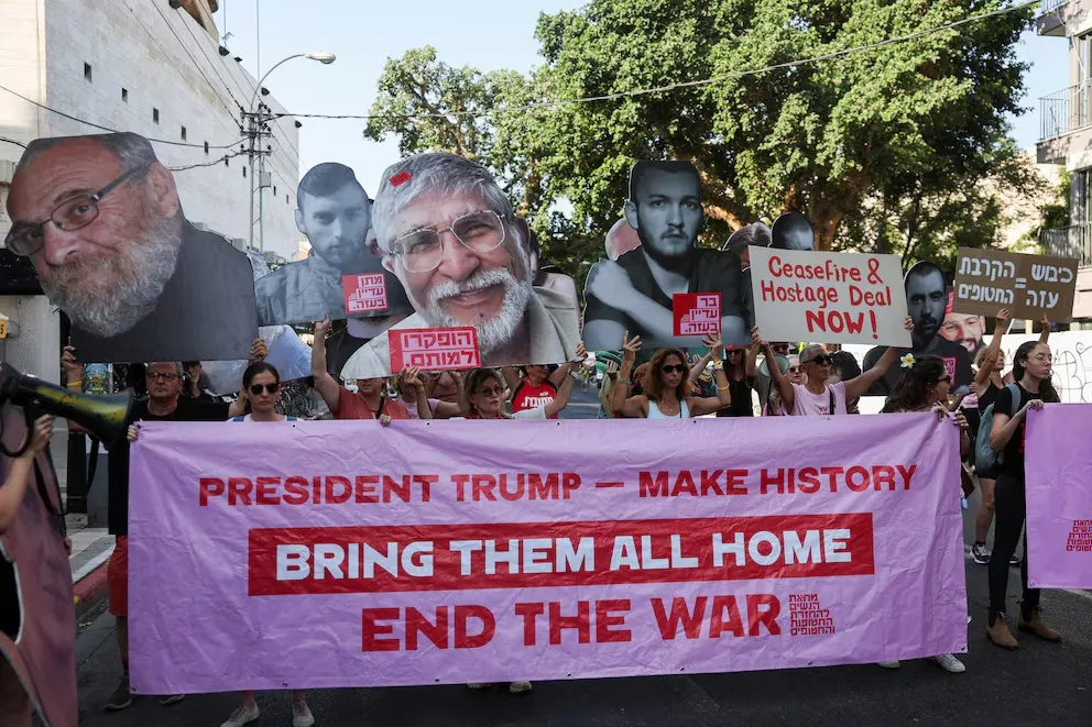 Familiares-de-rehenes-israelies-vuelven-a-marchar-para-pedir-su-liberacion