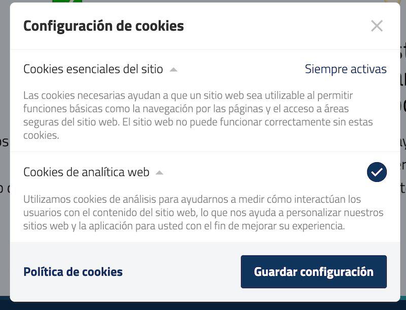 cookies-personalización