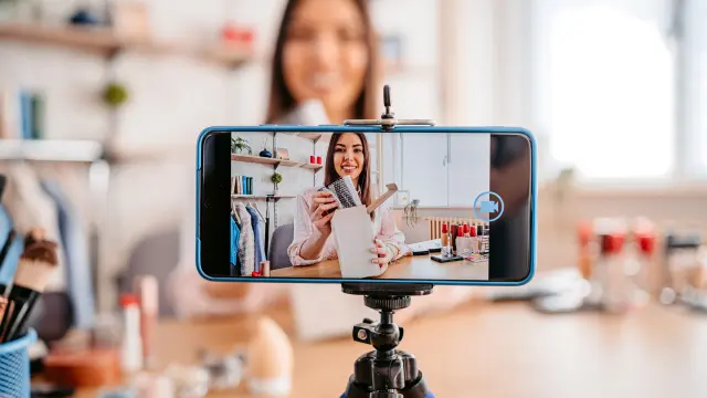 foto-de-archivo-de-una-influencer
